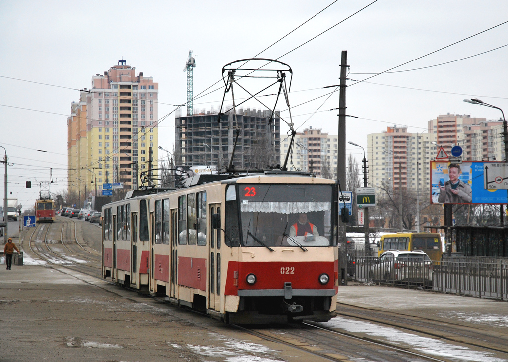 Киев, Tatra T6B5SU № 022