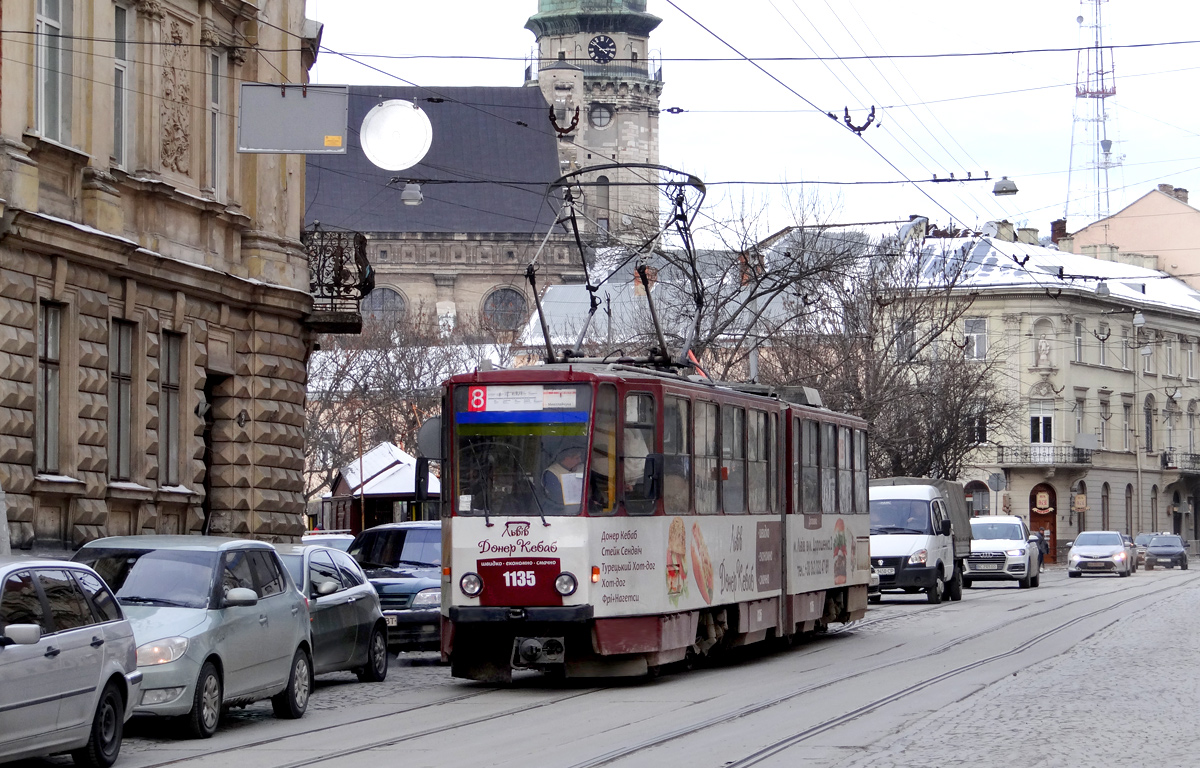 Львов, Tatra KT4SU № 1135