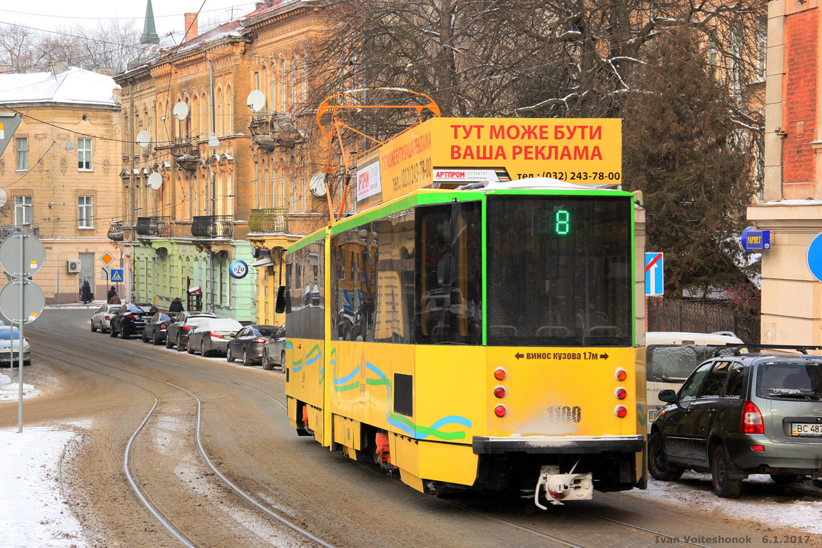 Львов, Tatra KT4SU № 1100