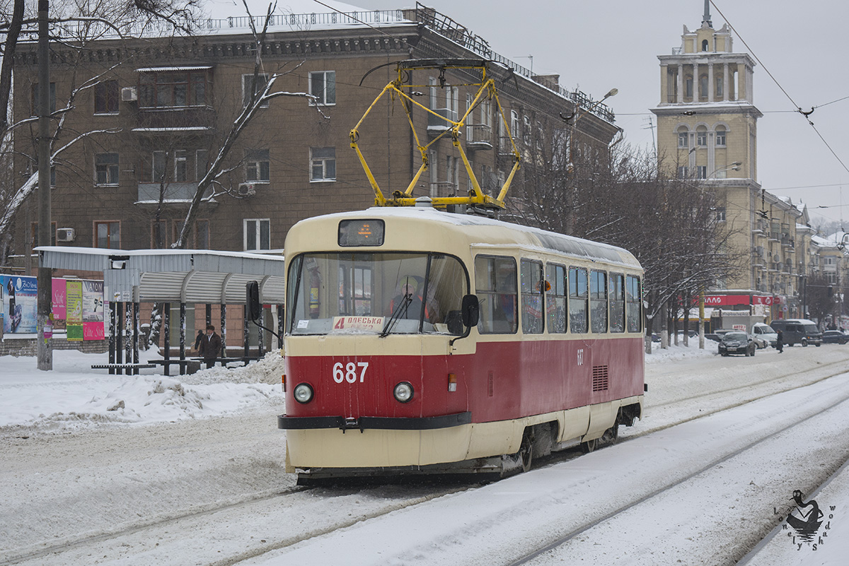 Каменское, Tatra T3SU № 687