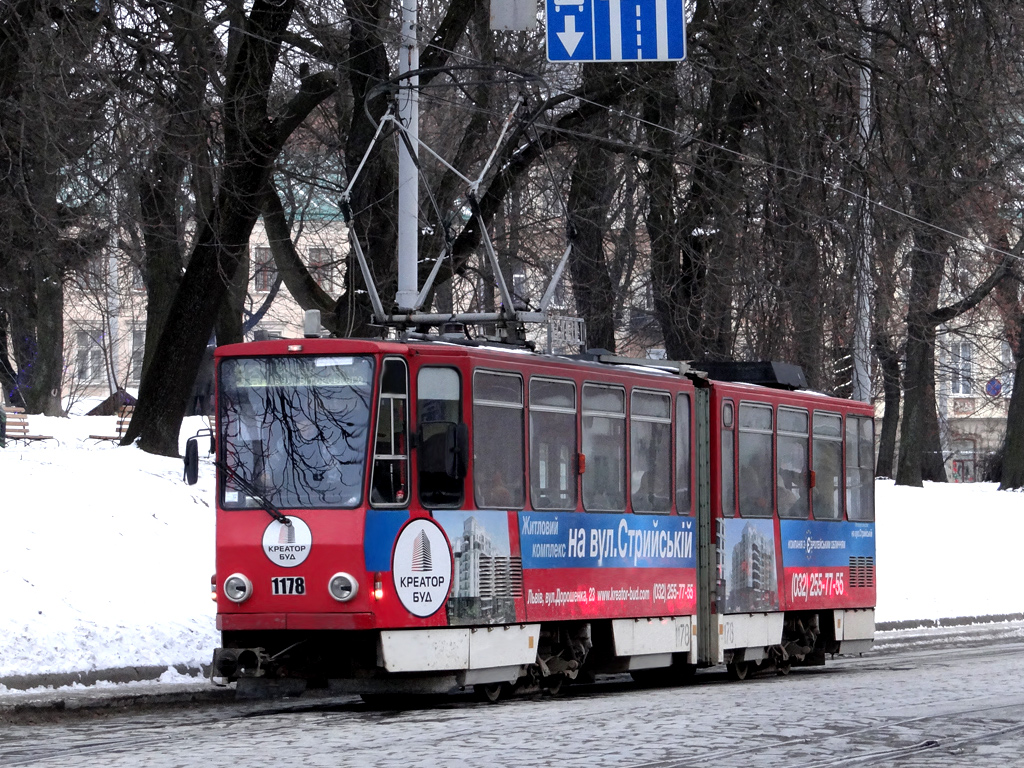 Львов, Tatra KT4D № 1178