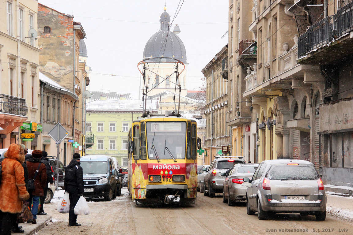 Львов, Tatra KT4D № 1162
