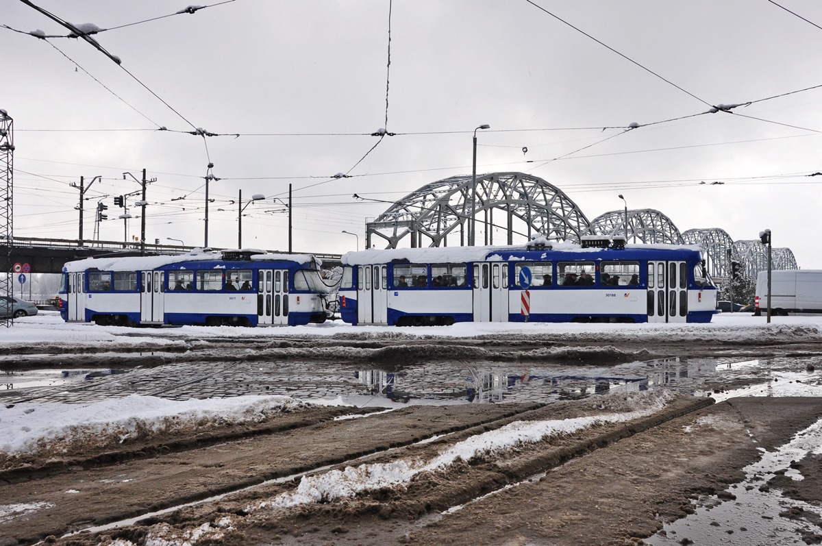 Рига, Tatra T3A № 30188; Рига, Tatra T3A № 30211