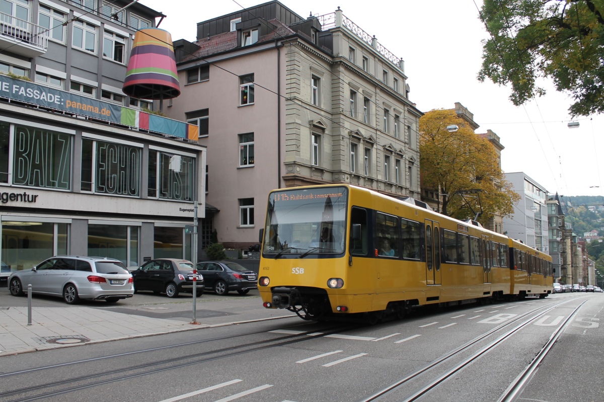 Stuttgart, Duewag DT8.S № 4163 Stuttgart, Duewag DT8.S № 4163