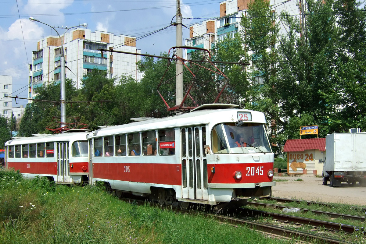 Самара, Tatra T3SU (двухдверная) № 2045 Самара, Tatra T3SU (двухдверная) № 2045