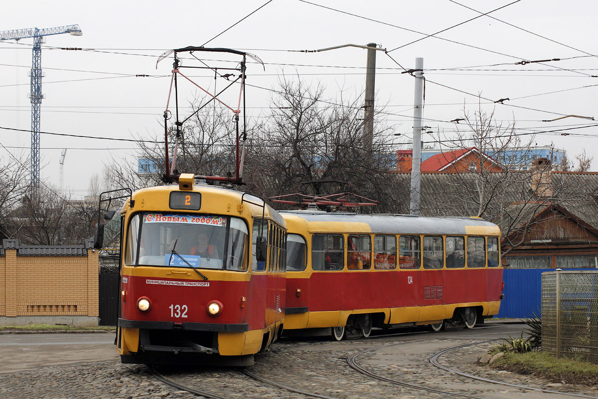 Краснодар, Tatra T3SU № 132