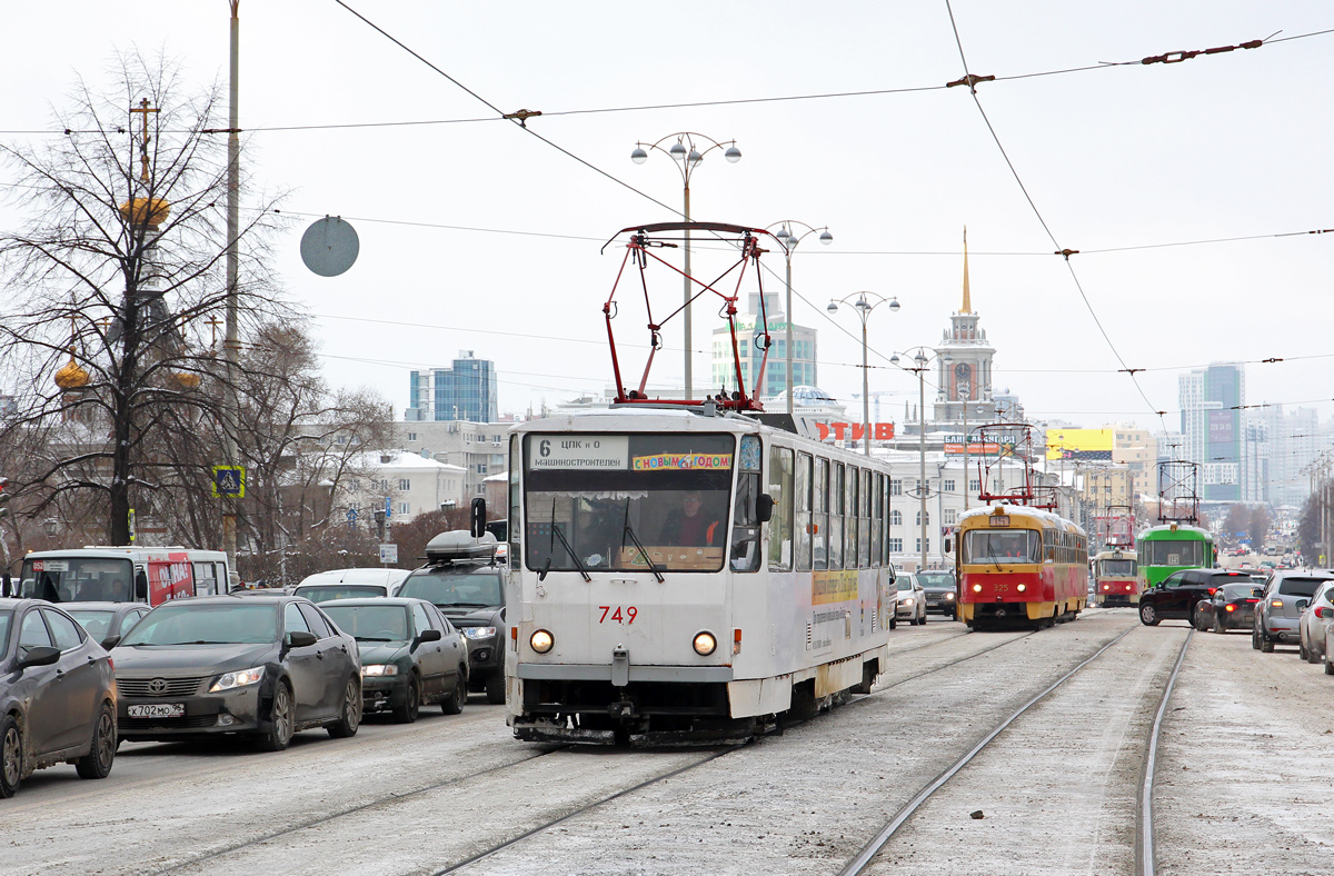Екатеринбург, Tatra T6B5SU № 749