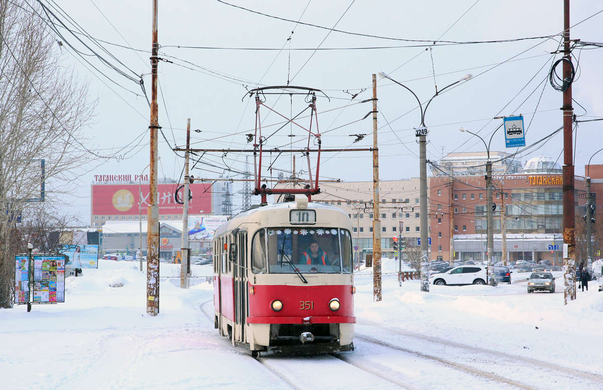 Екатеринбург, Tatra T3SU № 351