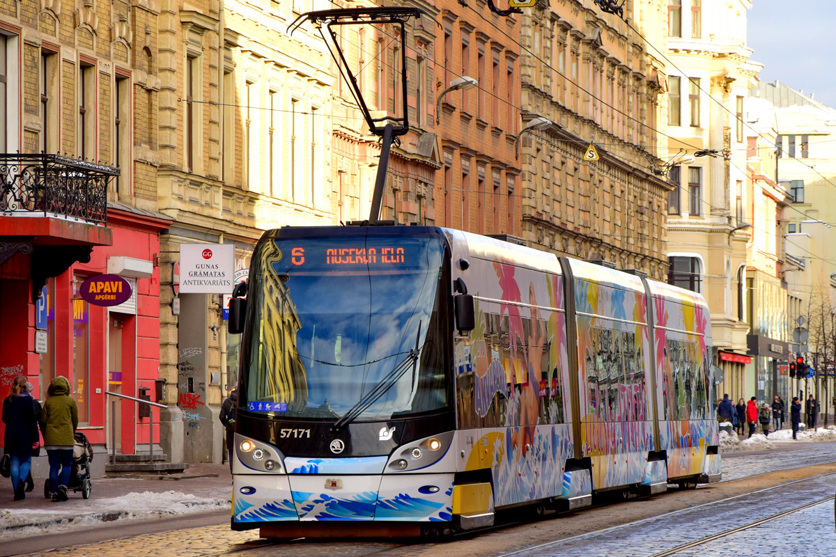 Рига, Škoda 15T ForCity Alfa Riga № 57171