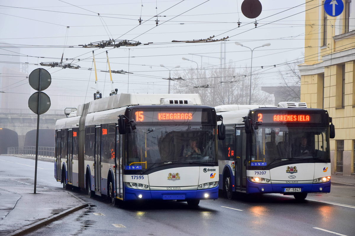 Рига, Škoda 27Tr Solaris III № 17595