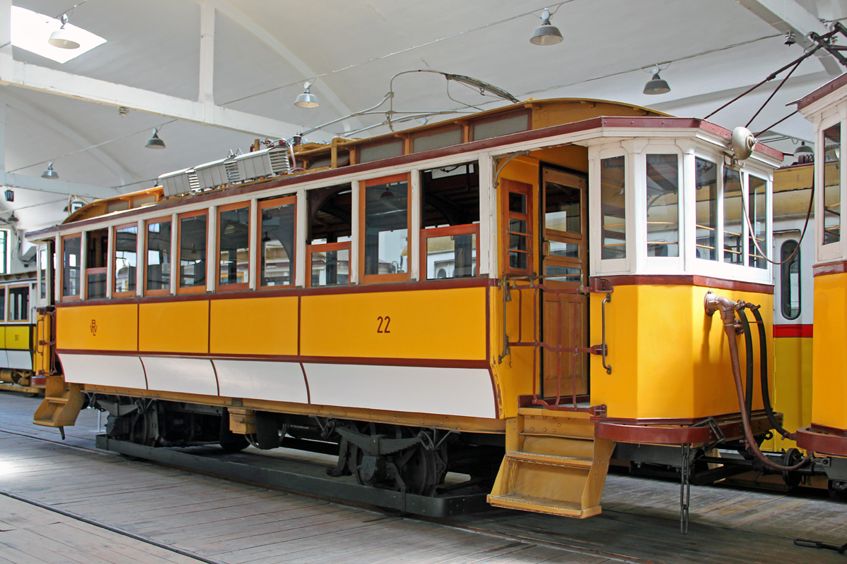 Budapeštas, Ganz 2-axle motor car nr. 22; Budapeštas — Museums