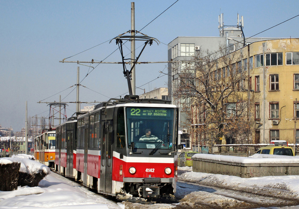 София, Tatra T6A5 № 4142; София, Tatra T6A5 № 4140 София, Tatra T6A5 № 4142; София, Tatra T6A5 № 4140