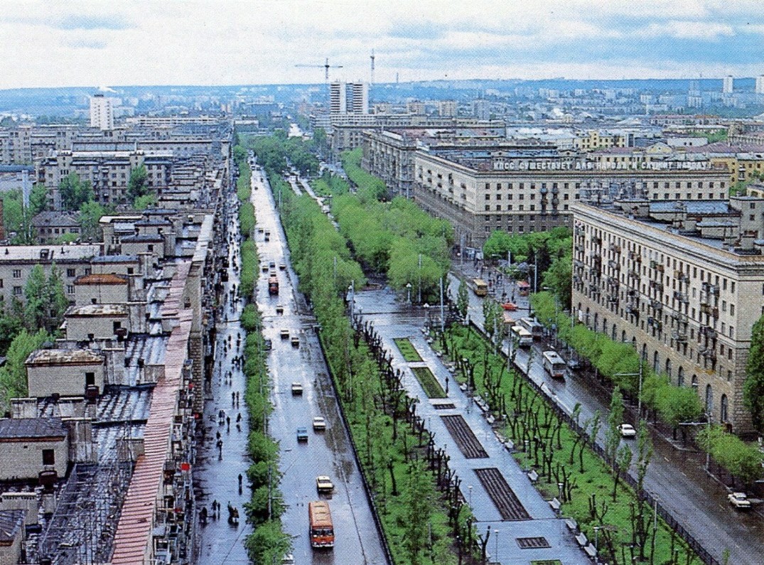 Волгоград — Старые фотографии — Волгоград; Волгоград — Троллейбусные линии: [1 и 4] Центральная сеть