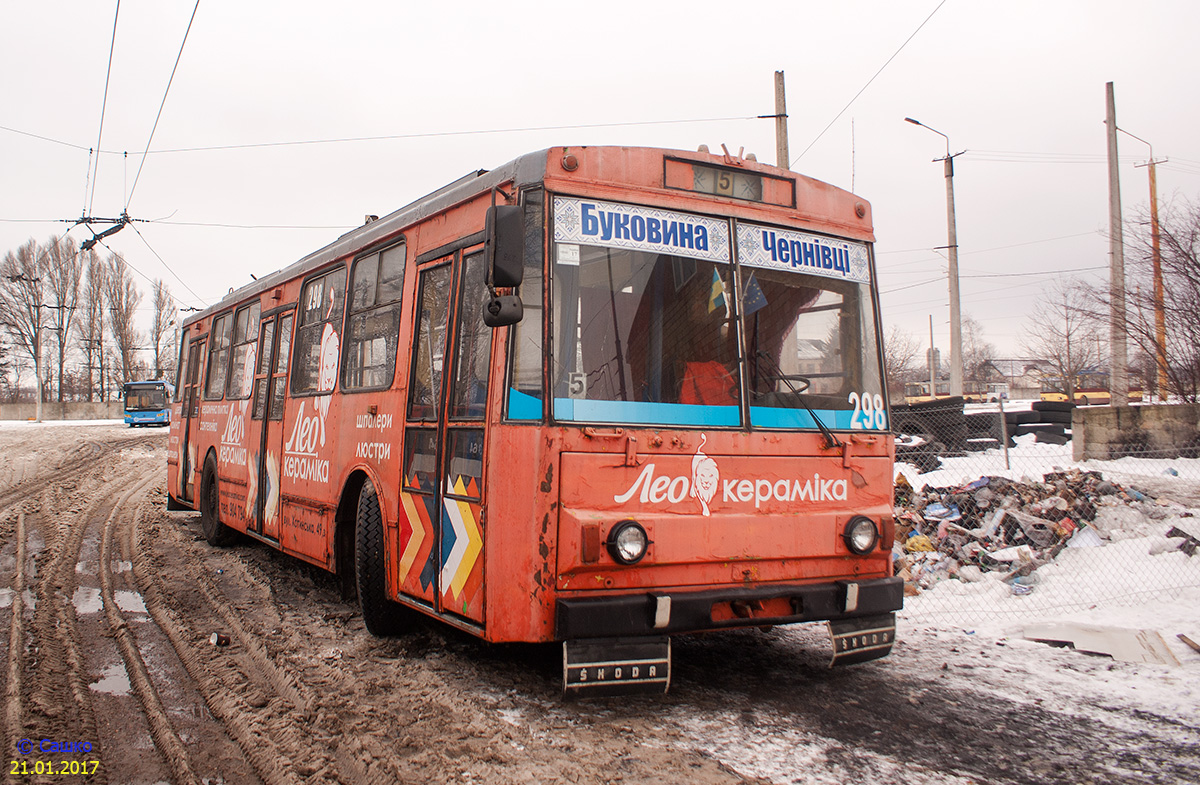 Черновцы, Škoda 14Tr89/6 № 298