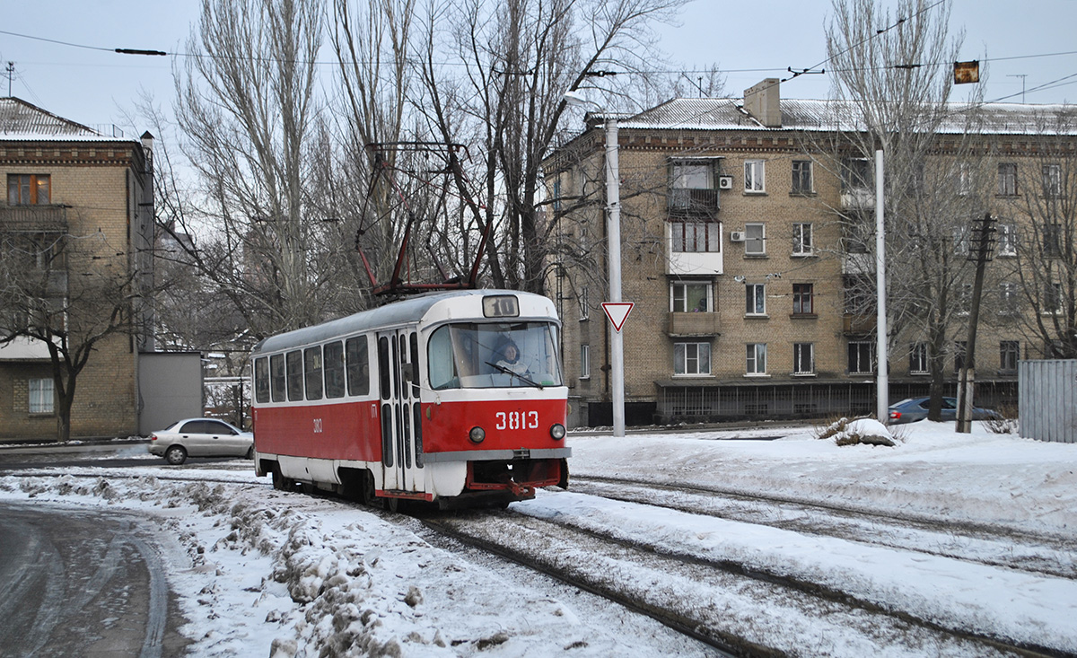 Донецк, Tatra T3SU (двухдверная) № 3813
