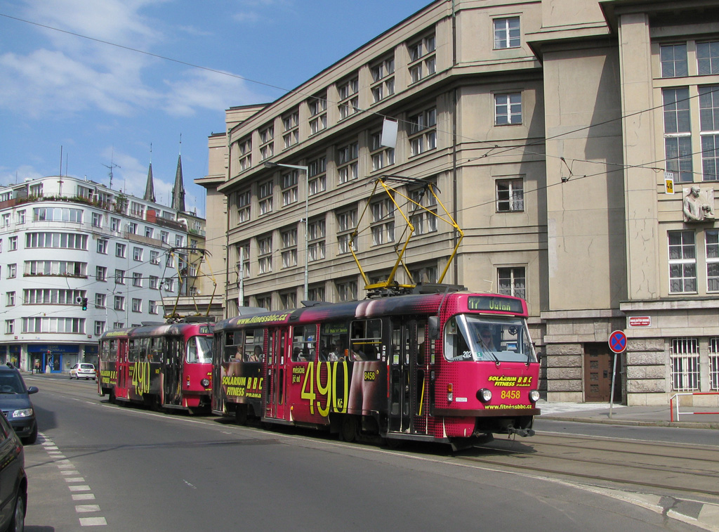Прага, Tatra T3R.P № 8458
