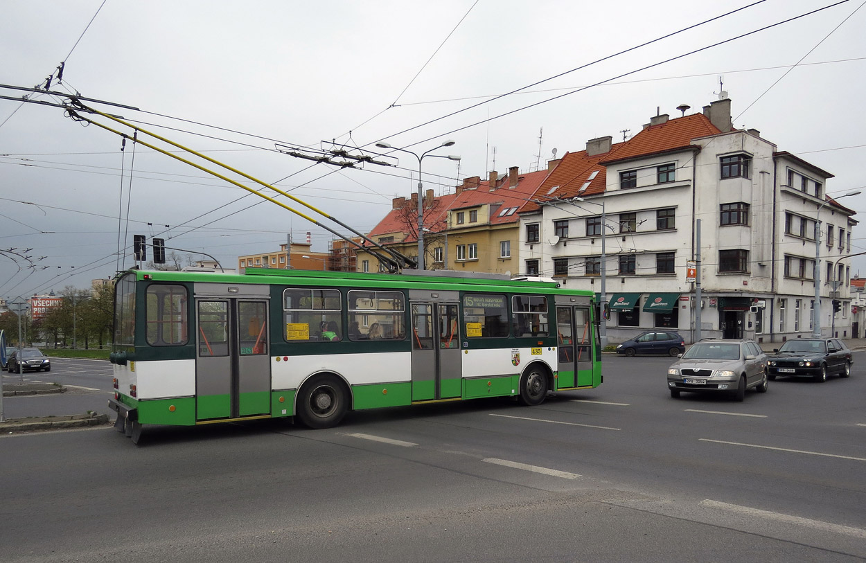 Пльзень, Škoda 14TrM № 435; Пльзень — Троллейбусные линии и инфраструктура