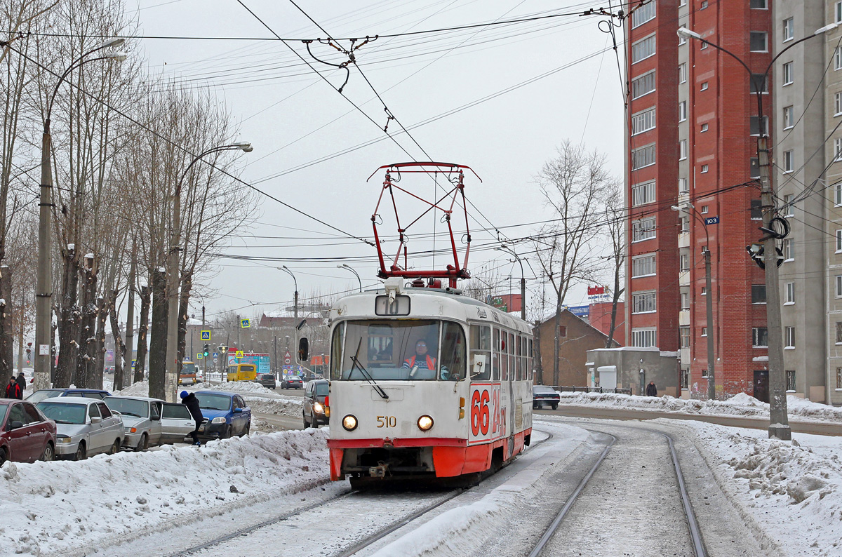 Yekaterinburg, Tatra T3SU (2-door) № 510