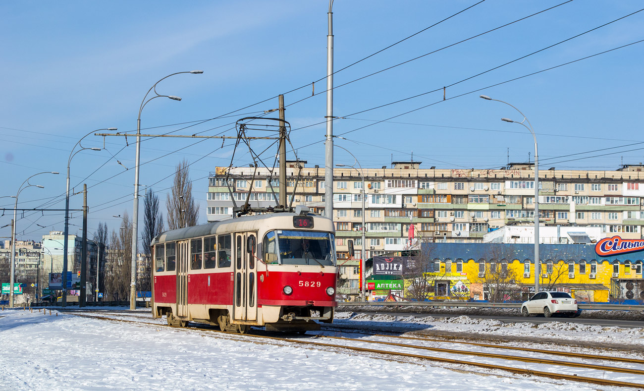 Киев, Tatra T3SU № 5829 Киев, Tatra T3SU № 5829