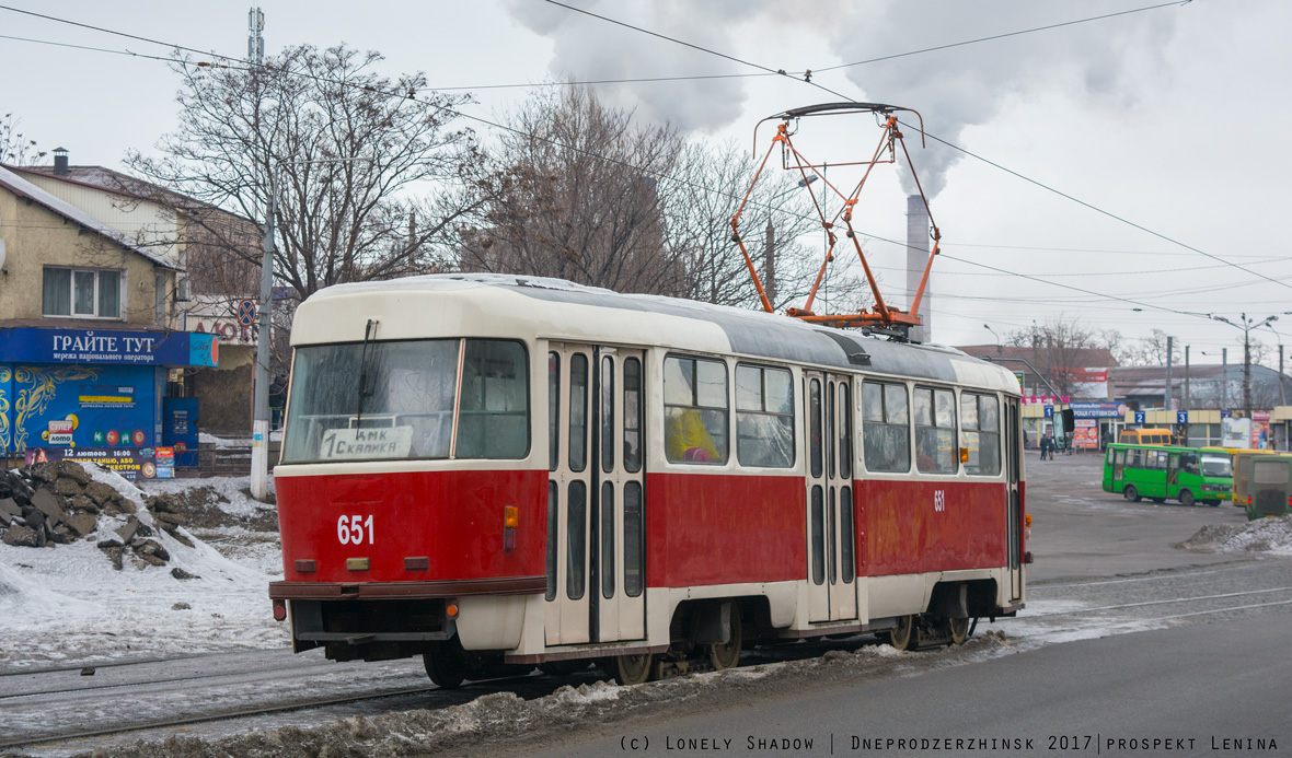 Каменское, Tatra T3 № 651