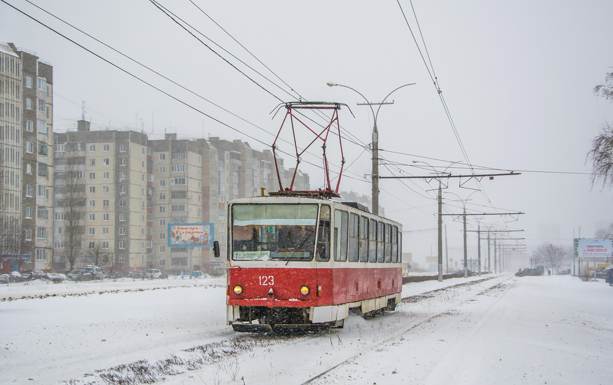 Липецк, Tatra T6B5SU № 123