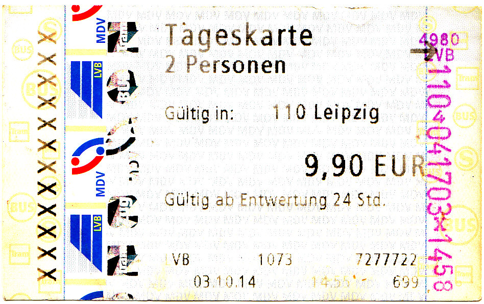 萊比錫 — Tickets • Fahrscheine