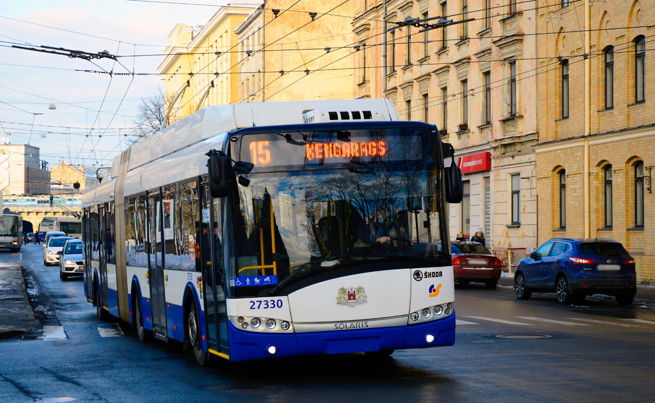Riga, Škoda 27Tr Solaris III č. 27330