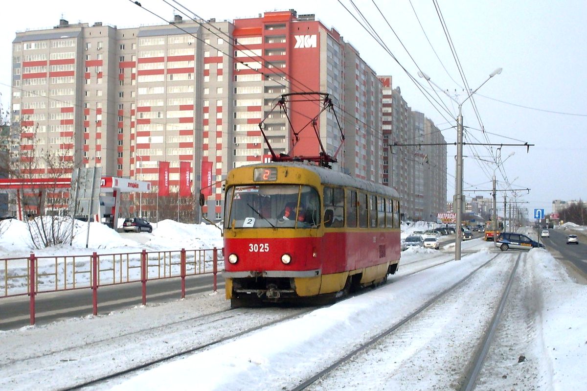 Барнаул, Tatra T3SU № 3025