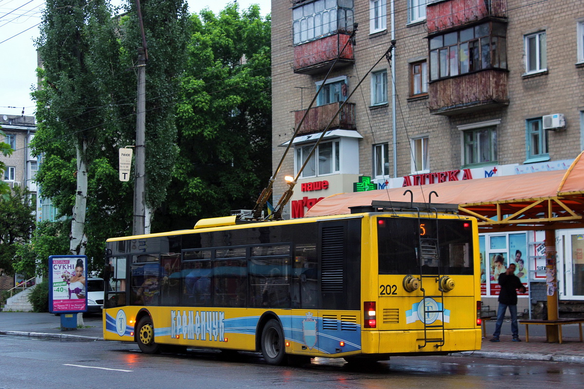 Кременчуг, ЛАЗ E183D1 № 202