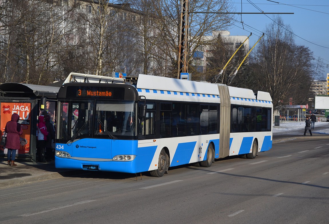 Tallinn, Solaris Trollino II 18 Ganz № 434 Tallinn, Solaris Trollino II 18 Ganz № 434