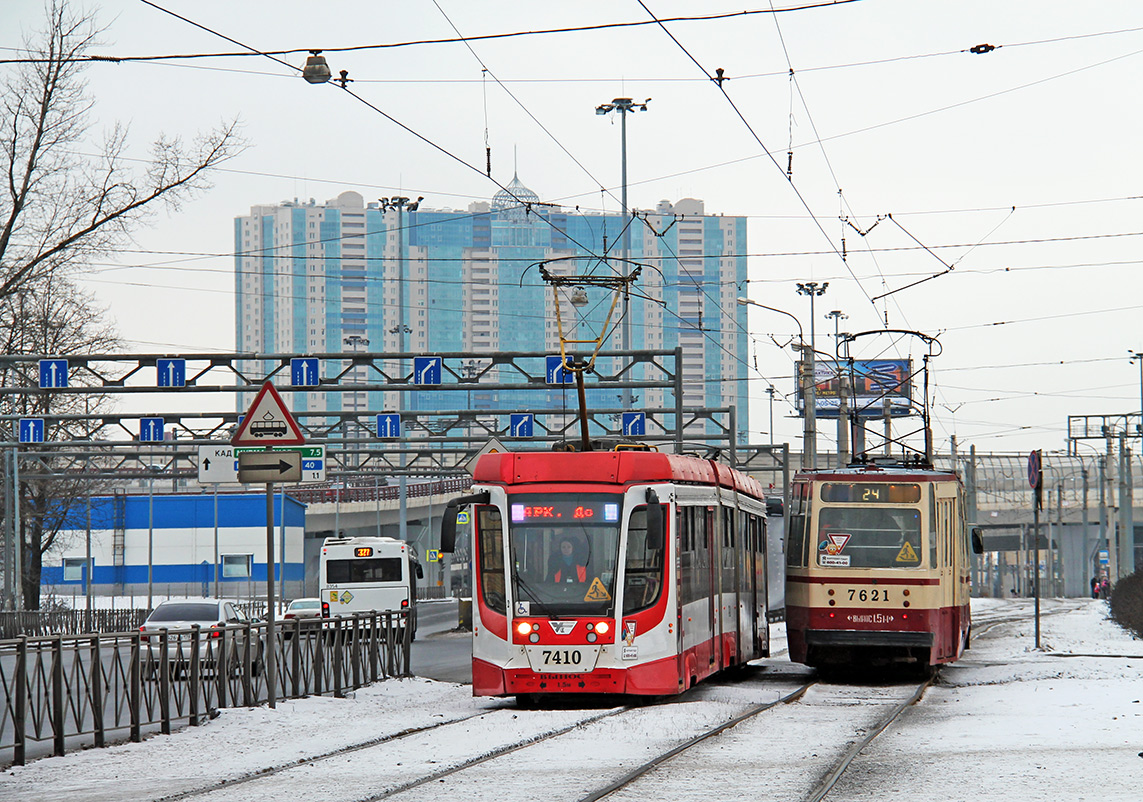 Санкт-Петербург, 71-631-02 № 7410; Санкт-Петербург, ЛМ-68М № 7621