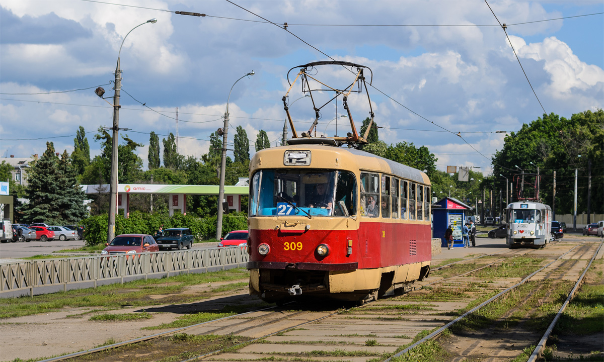 Харьков, Tatra T3SU № 309