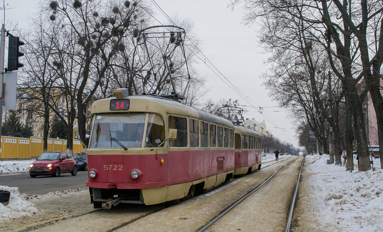 Киев, Tatra T3SU № 5722