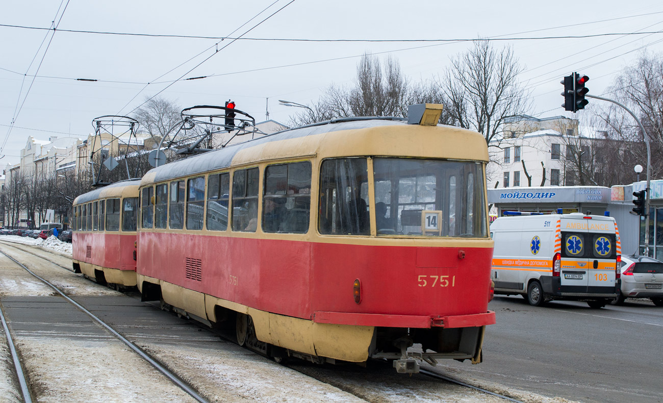 Киев, Tatra T3SU № 5751