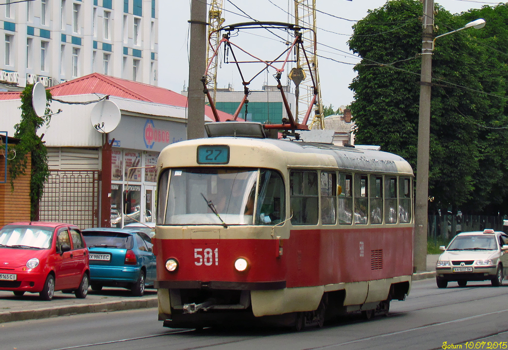 Харкаў, Tatra T3SU № 581 Харкаў, Tatra T3SU № 581