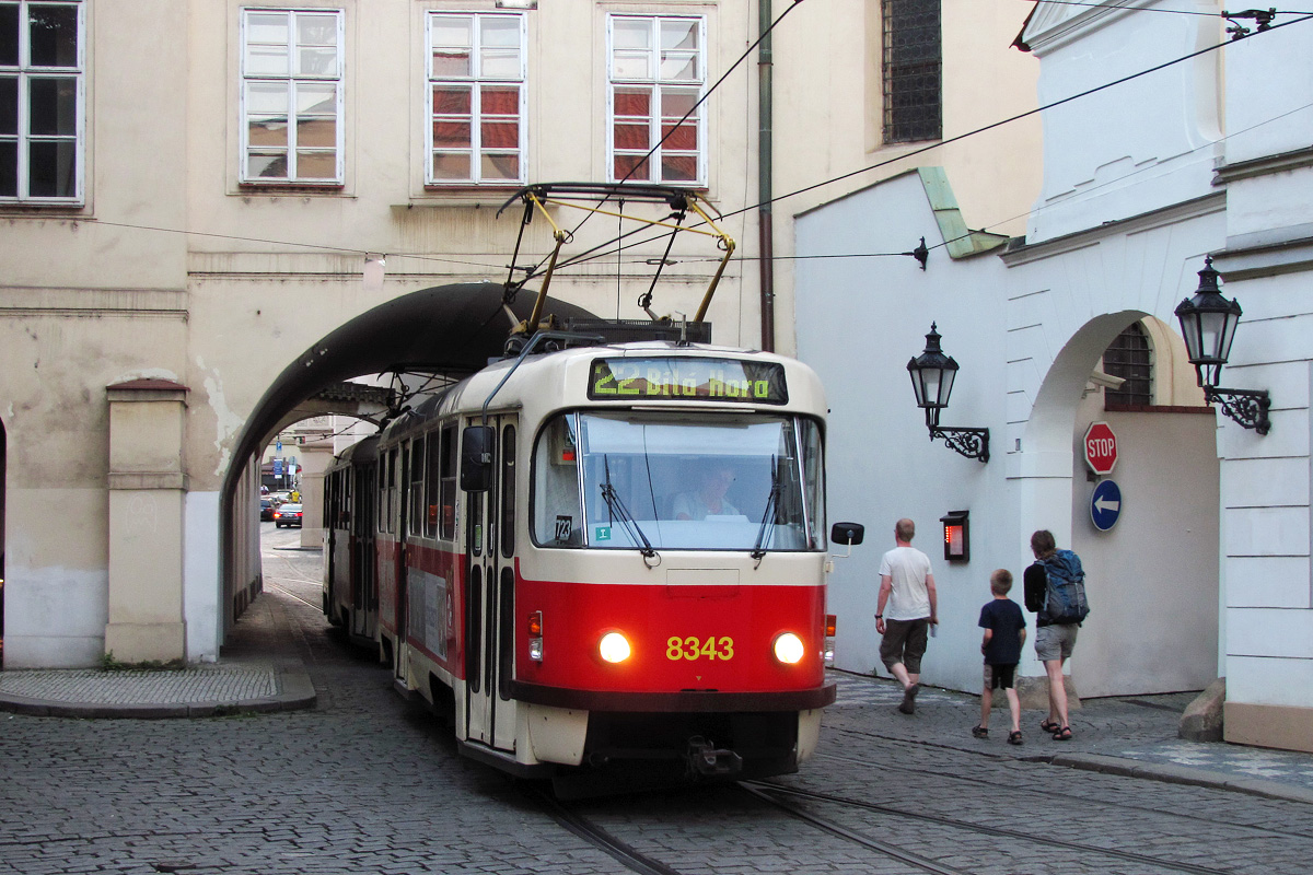 Прага, Tatra T3R.P № 8343