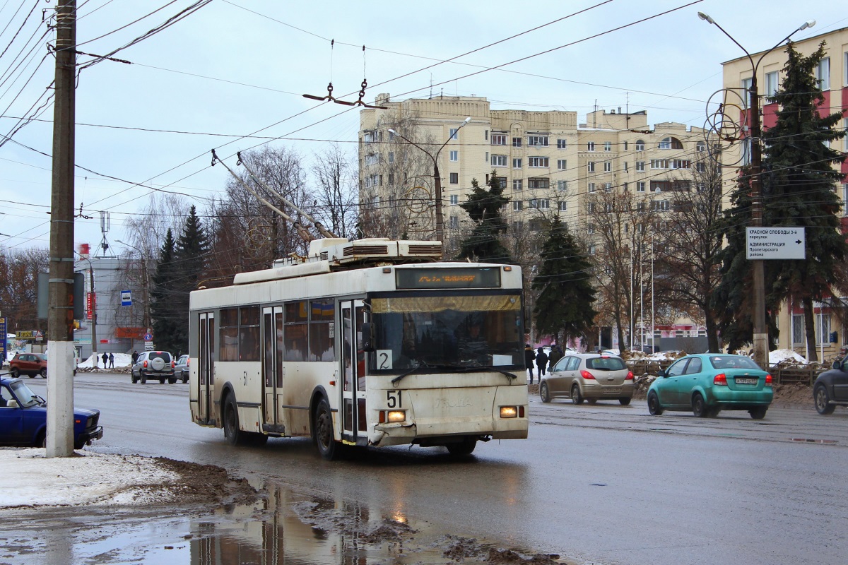 Тверь, Тролза-5275.05 «Оптима» № 51; Тверь — Троллейбусные линии: Пролетарский район