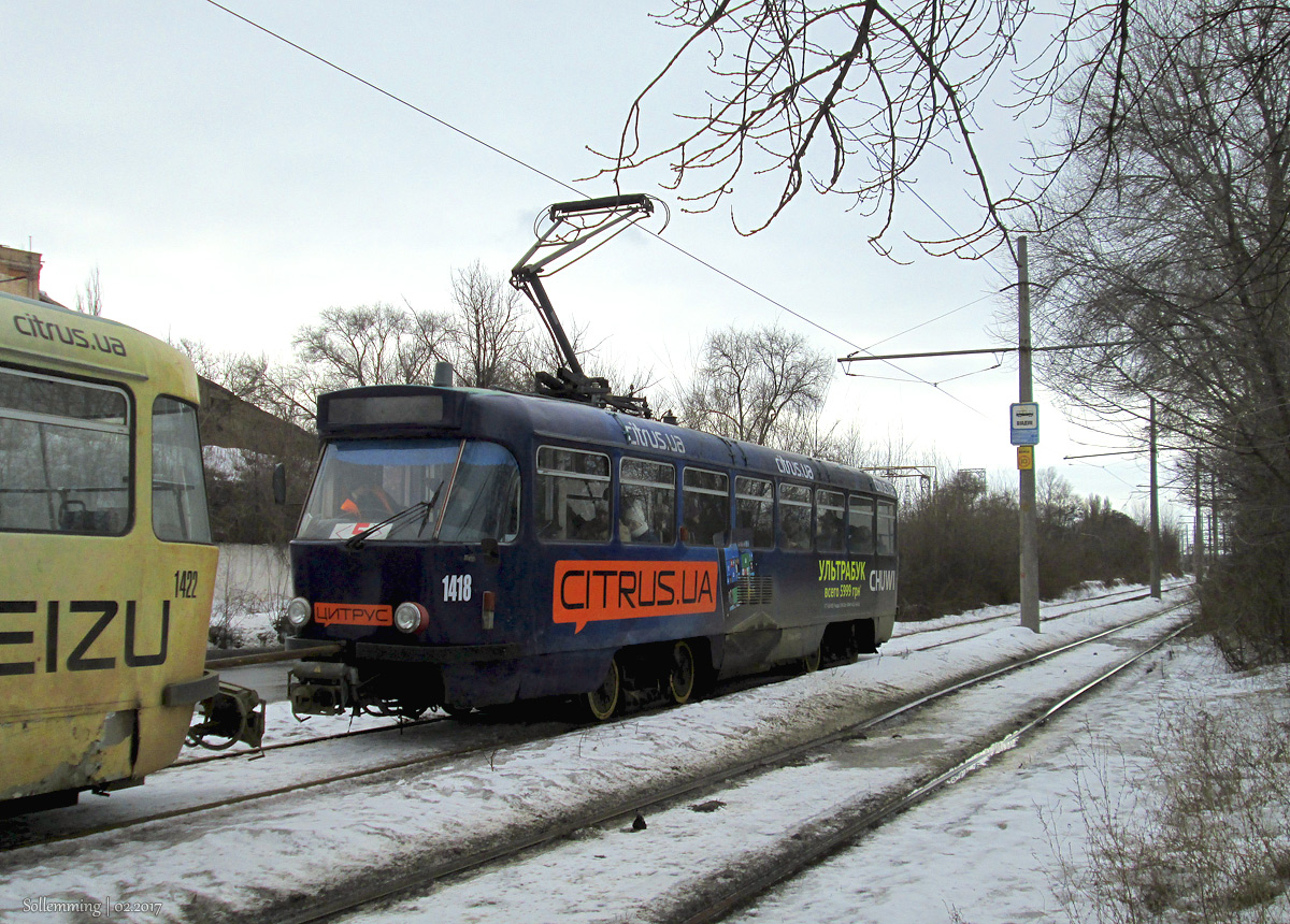 Днепр, Tatra T4DM № 1418