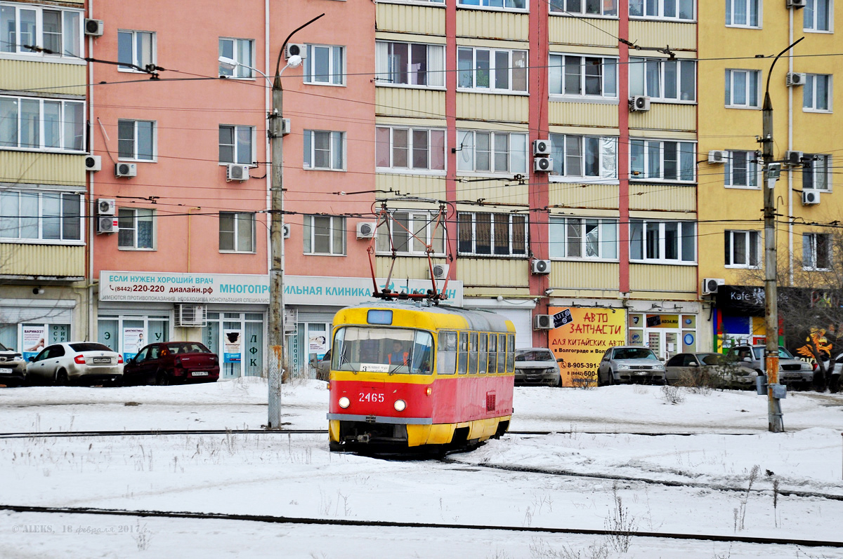 Волгоград, Tatra T3SU (двухдверная) № 2465