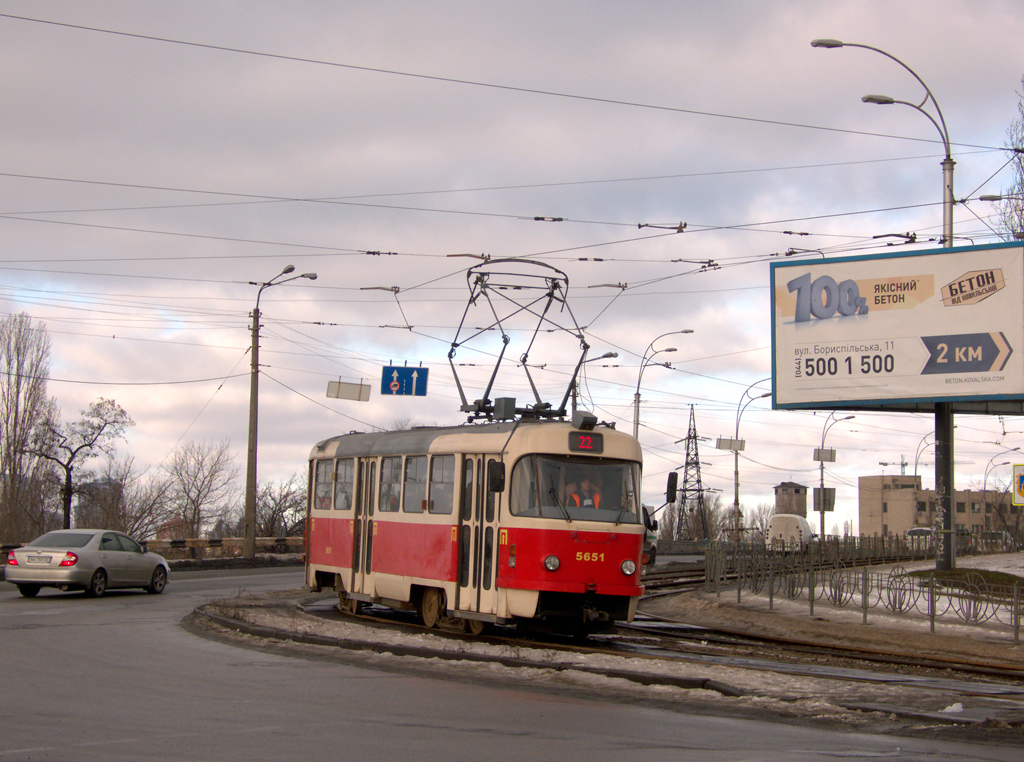 Киев, Tatra T3SUCS № 5651