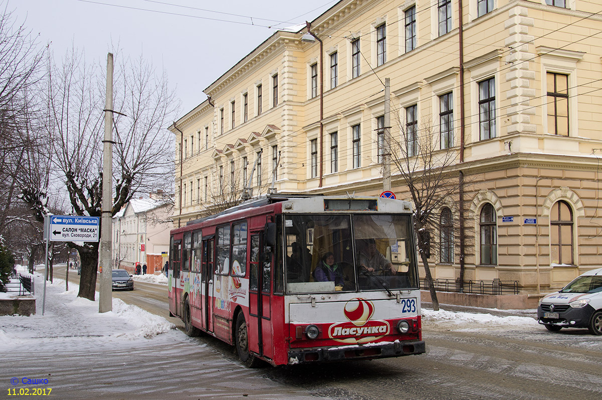 Черновцы, Škoda 14Tr89/6 № 293