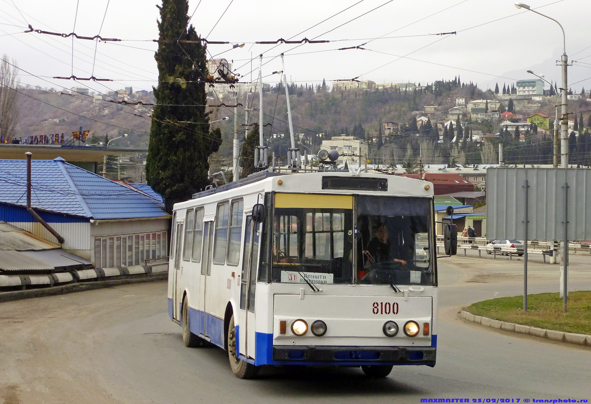 Крымскі тралейбус, Škoda 14Tr89/6 № 8100
