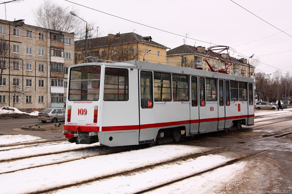 Tverė, 71-608KM nr. 109; Tverė — The last years of the Tver streetcar (2017 — 2018)