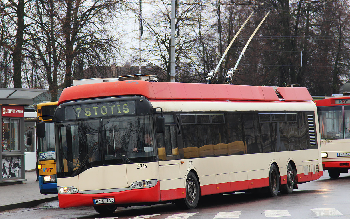 Вильнюс, Solaris Trollino II 15 AC № 2714