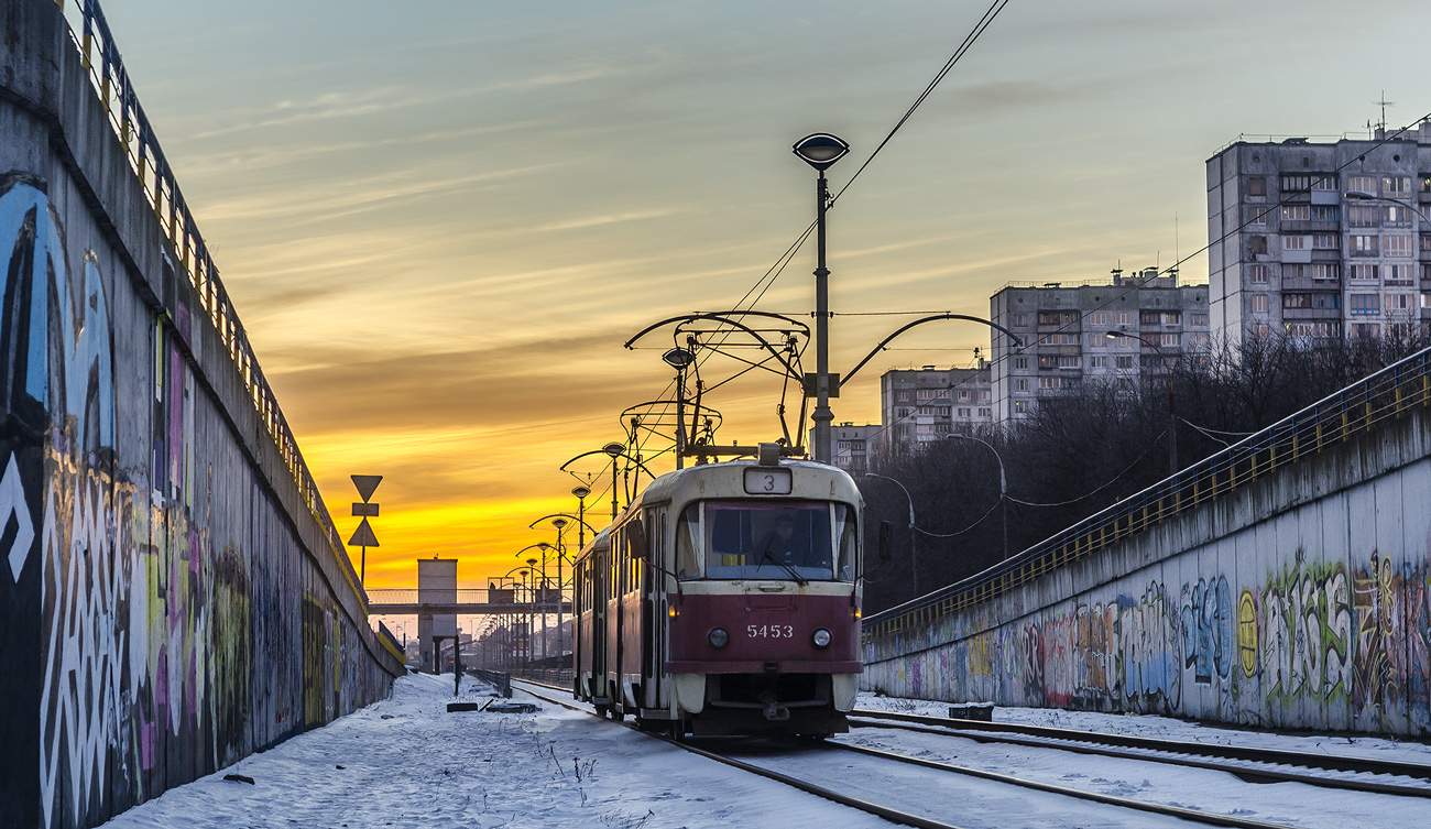 Киев, Tatra T3SU № 5453
