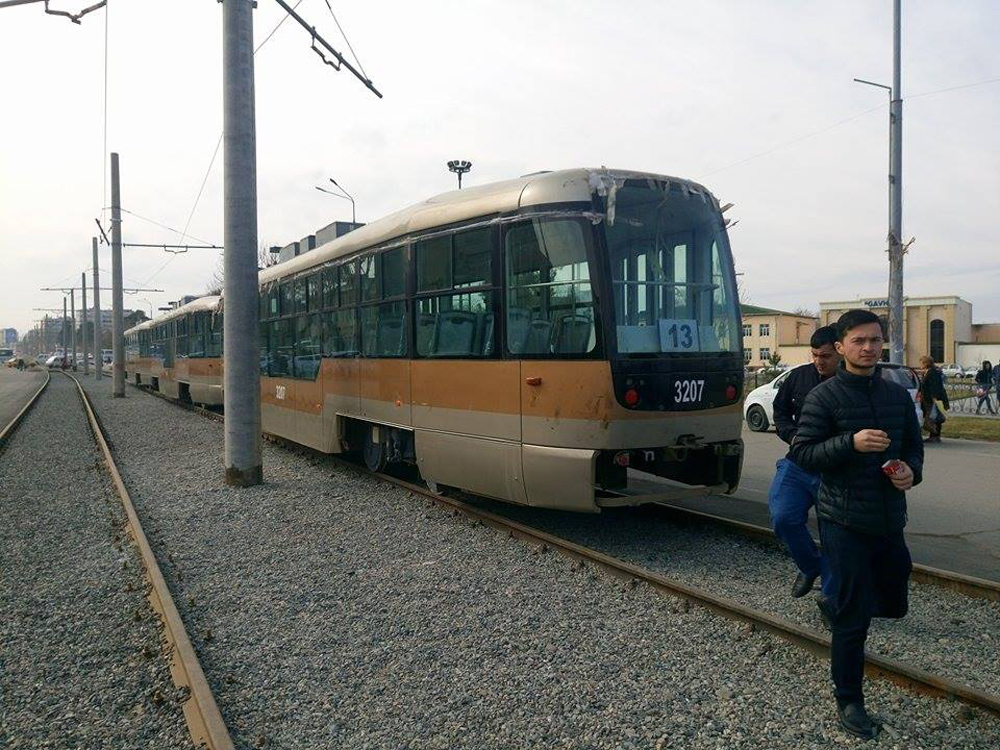 Самарканд, Vario LF.S № 3207; Самарканд — Строительство и запуск трамвайного движения