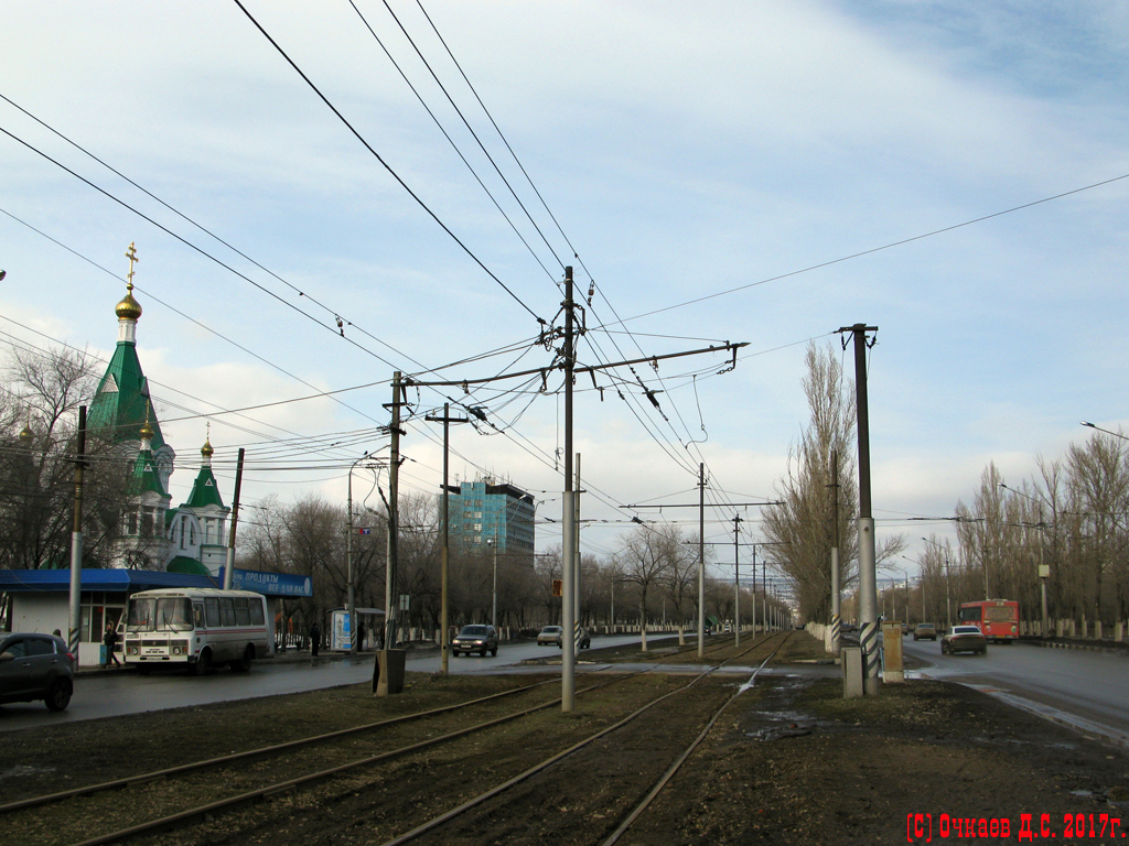 Саратов — Конечные станции и разворотные кольца; Саратов — Трамвайные линии Саратов — Конечные станции и разворотные кольца; Саратов — Трамвайные линии