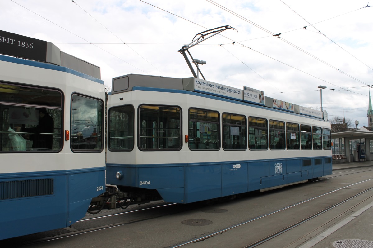 Zurych, SWP/SIG/BBC Be 2/4 "Tram 2000 Pony" Nr 2404