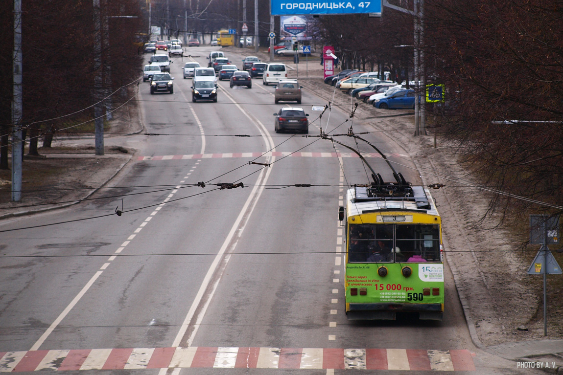 Львов, Škoda 14Tr11/6 № 590