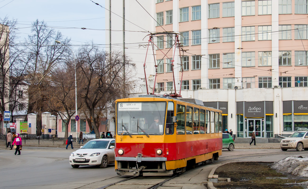 Екатеринбург, Tatra T6B5SU № 778